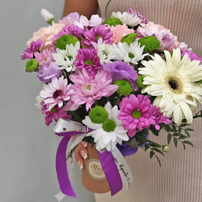 Стаканчик с цветами "Сиреневый закат" N 53036