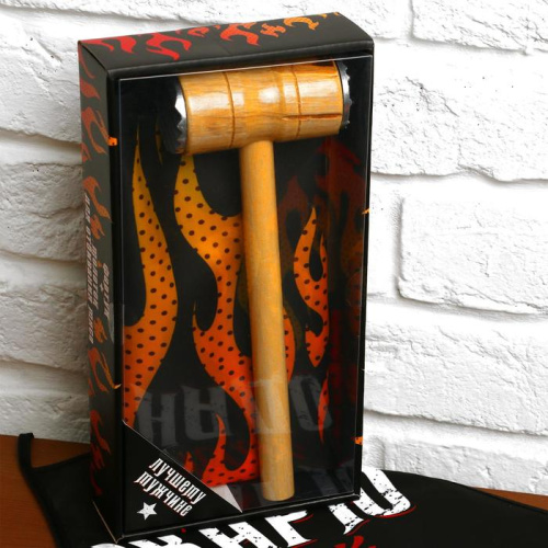 Подарочный набор "Лучшему мужчине" (фартук и отбивалка для мяса)  5142390