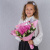 Школьный букет с гортензией и эустомой "Подружка" арт. 37962